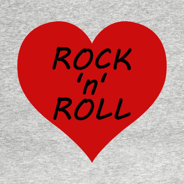 Rock 'n' Roll Lover's Retro Classic Heart by SpotterArt